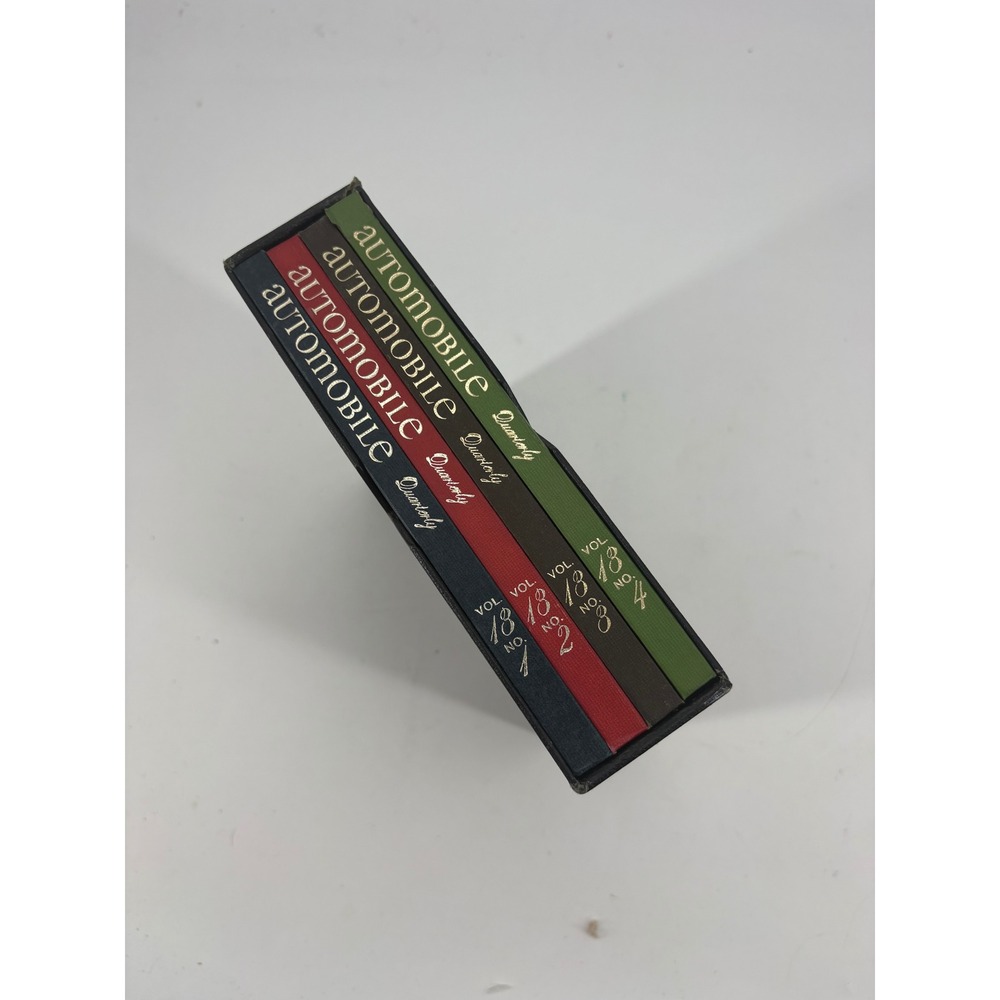 Automobile Quarterly Hardcover Book Set Volume 18 Nos 1-4 with Slipcase Vintage